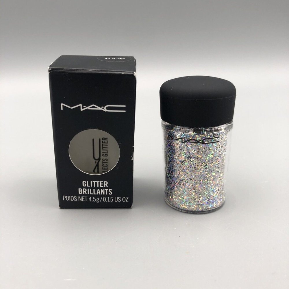 MAC Glitter Brilliants in 3D Silver. Limited Ed & Discontinued. Full size. NIB